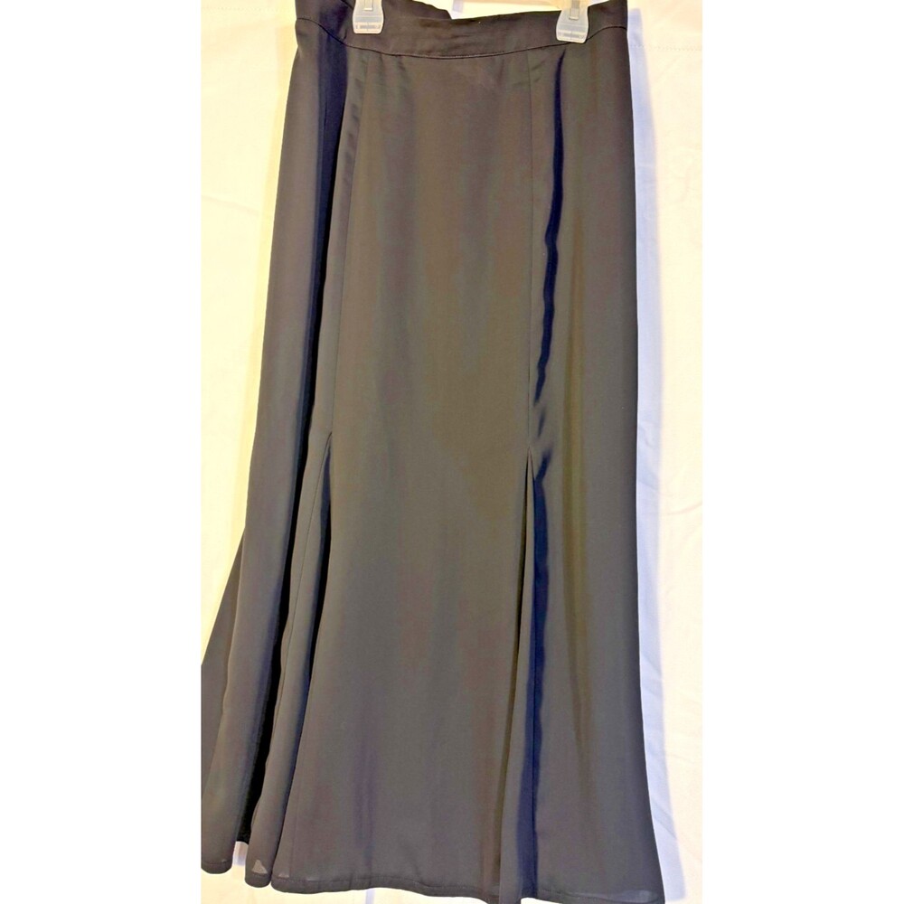 Vintage Panache Whimsygoth Long Sheer Black Skirt Goth Women's 14 L Dark Fairy